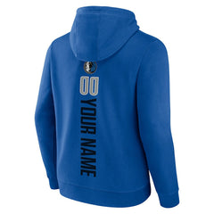 Dallas Mavericks Playmaker Personalized Name & Number Pullover Hoodie Blue - NBA