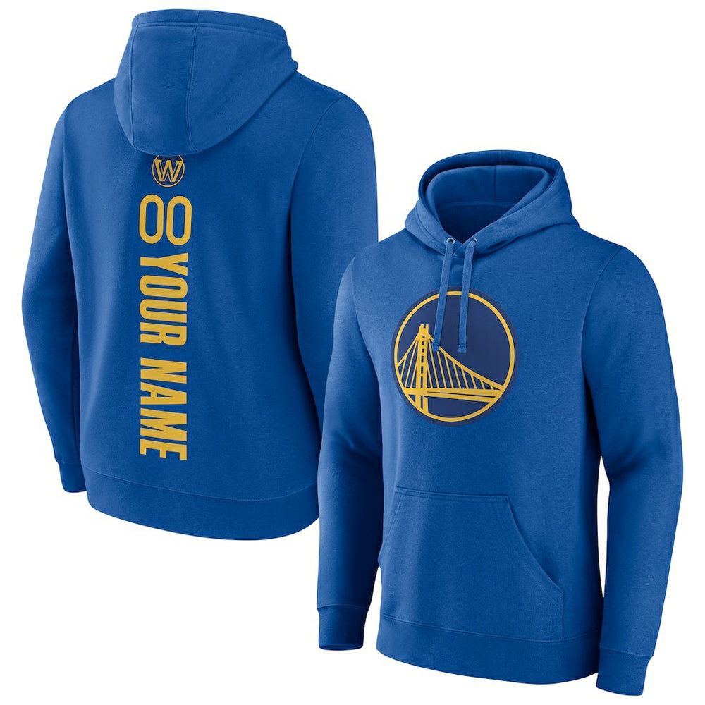 Golden State Warriors Playmaker Personalized Name & Number Pullover Hoodie Royal - NBA