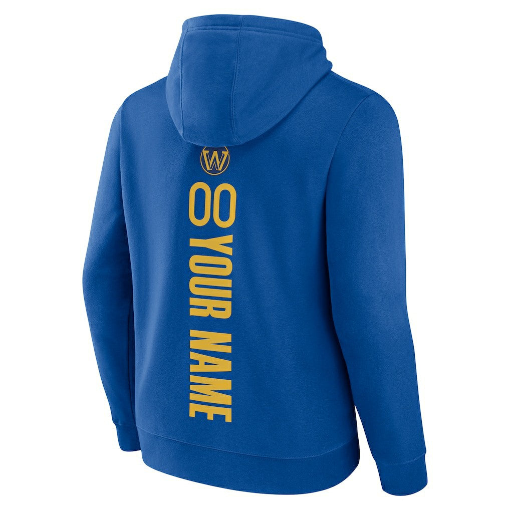 Golden State Warriors Playmaker Personalized Name & Number Pullover Hoodie Royal - NBA