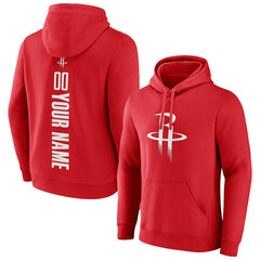 Houston Rockets Playmaker Personalized Name & Number Pullover Hoodie Red - NBA