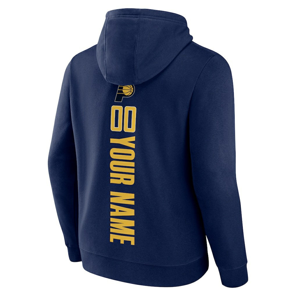 Indiana Pacers Playmaker Personalized Name & Number Pullover Hoodie Navy - NBA