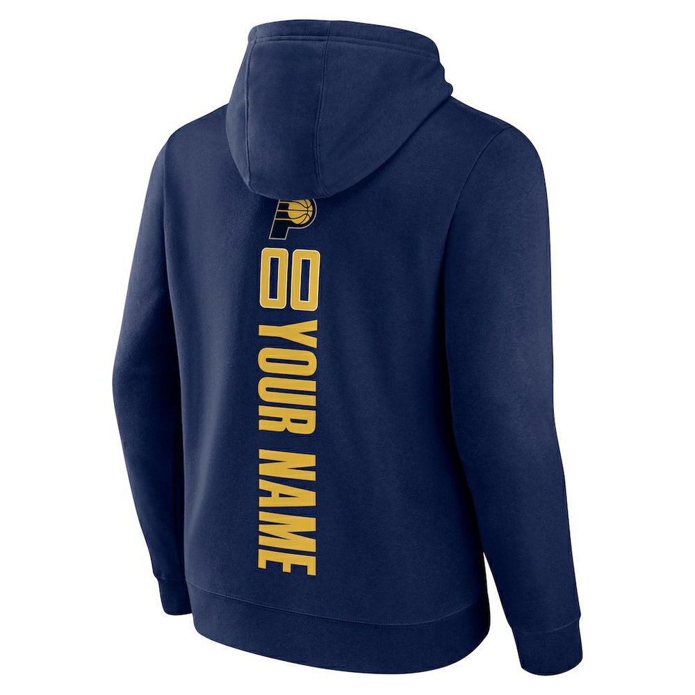 Indiana Pacers Playmaker Personalized Name & Number Pullover Hoodie Navy - NBA