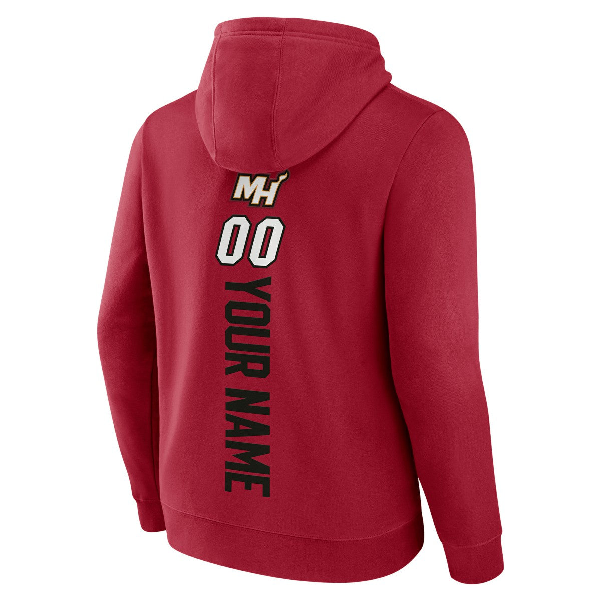 Miami Heat Playmaker Personalized Name & Number Pullover Hoodie Red - NBA