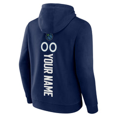Minnesota Timberwolves Playmaker Personalized Name & Number Pullover Hoodie Navy - NBA