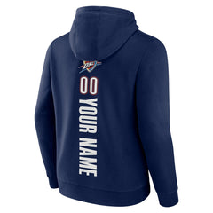 Oklahoma City Thunder Playmaker Personalized Name & Number Pullover Hoodie Navy - NBA