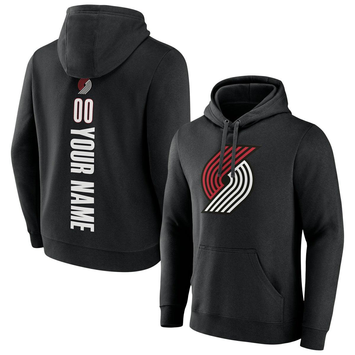 Portland Trail Blazers Playmaker Personalized Name & Number Pullover Hoodie Black - NBA
