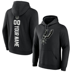 San Antonio Spurs Playmaker Personalized Name & Number Pullover Hoodie Black - NBA