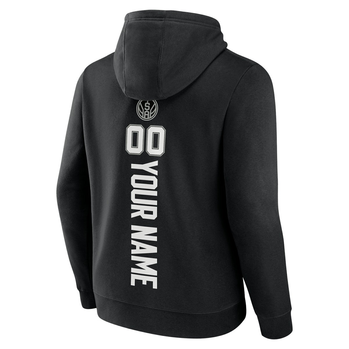 San Antonio Spurs Playmaker Personalized Name & Number Pullover Hoodie Black - NBA