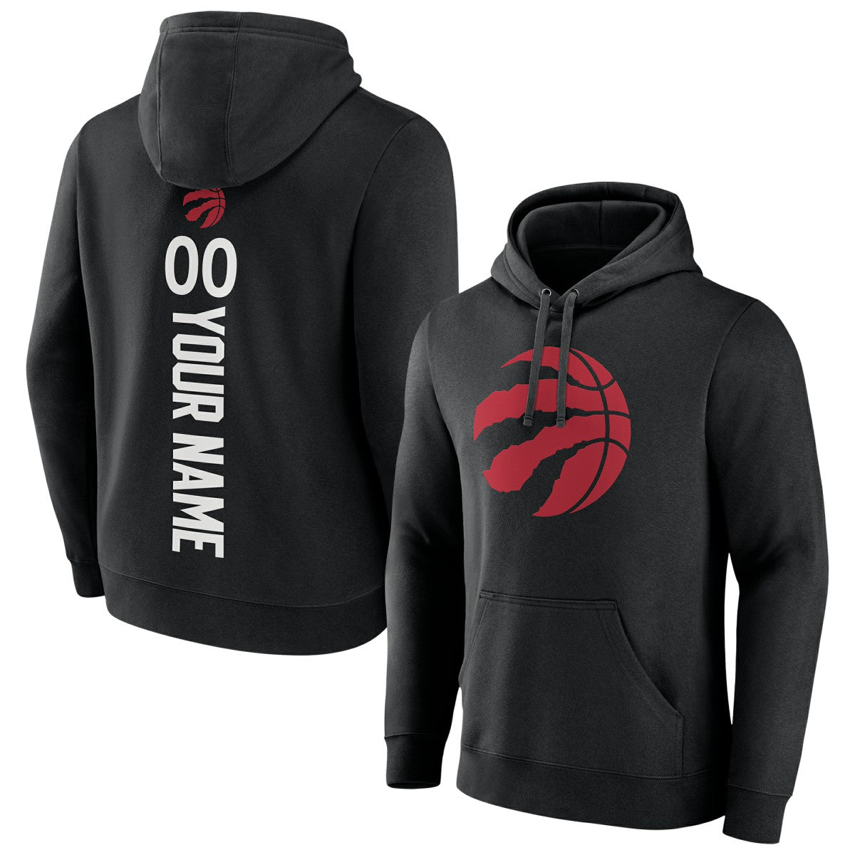 Toronto Raptors Playmaker Personalized Name & Number Pullover Hoodie Black - NBA