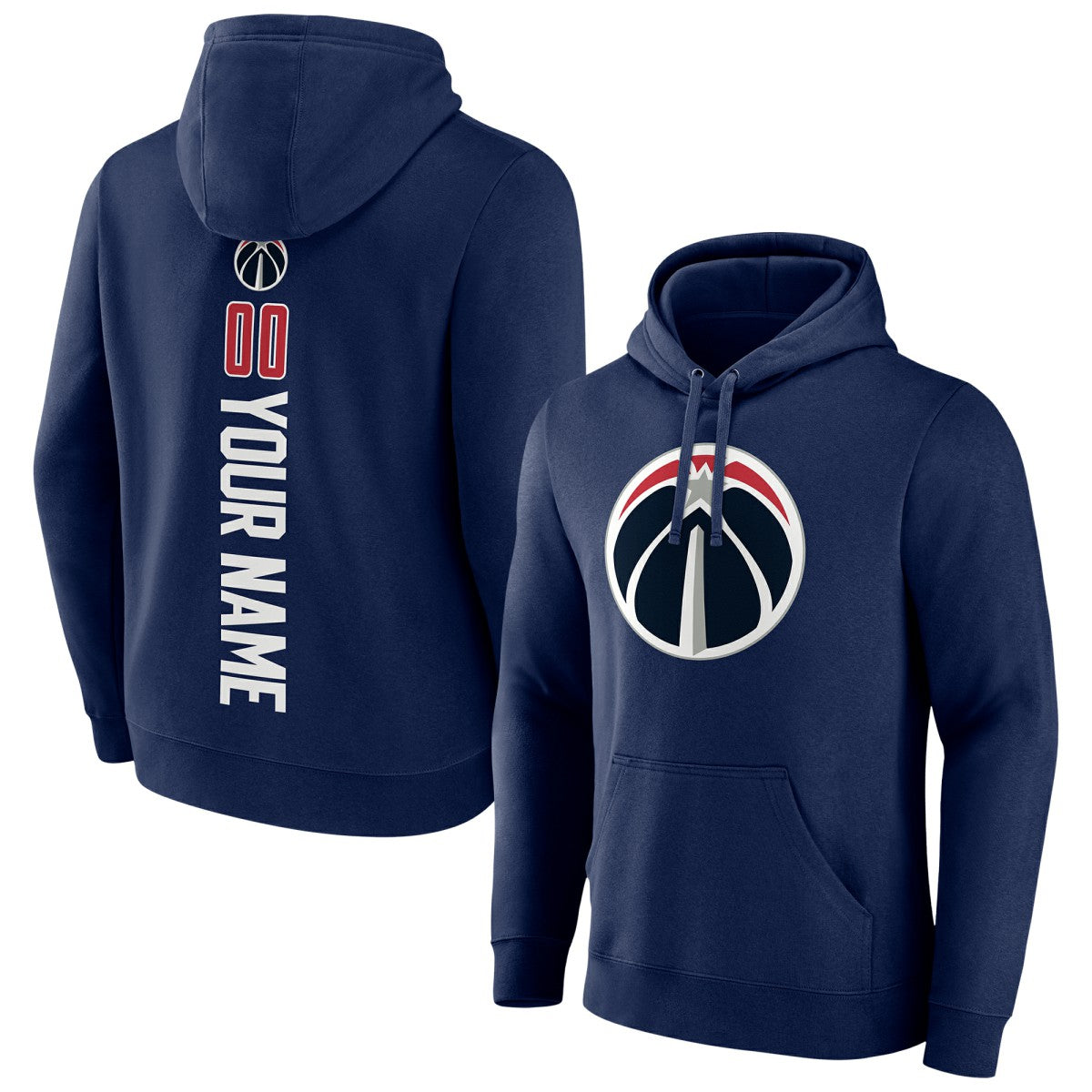 Washington Wizards Playmaker Personalized Name & Number Pullover Hoodie Navy - NBA