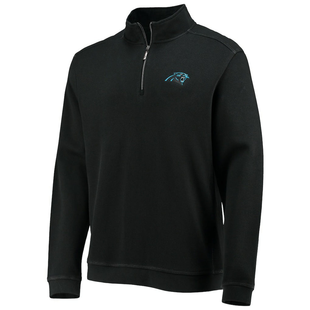 Carolina Panthers Nassau Half-Zip Jacket Black | Tommy Bahama
