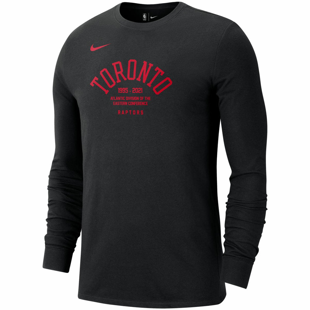 Toronto Raptors 75th Anniversary Courtside Element Long Sleeve T-Shirt Black - NBA