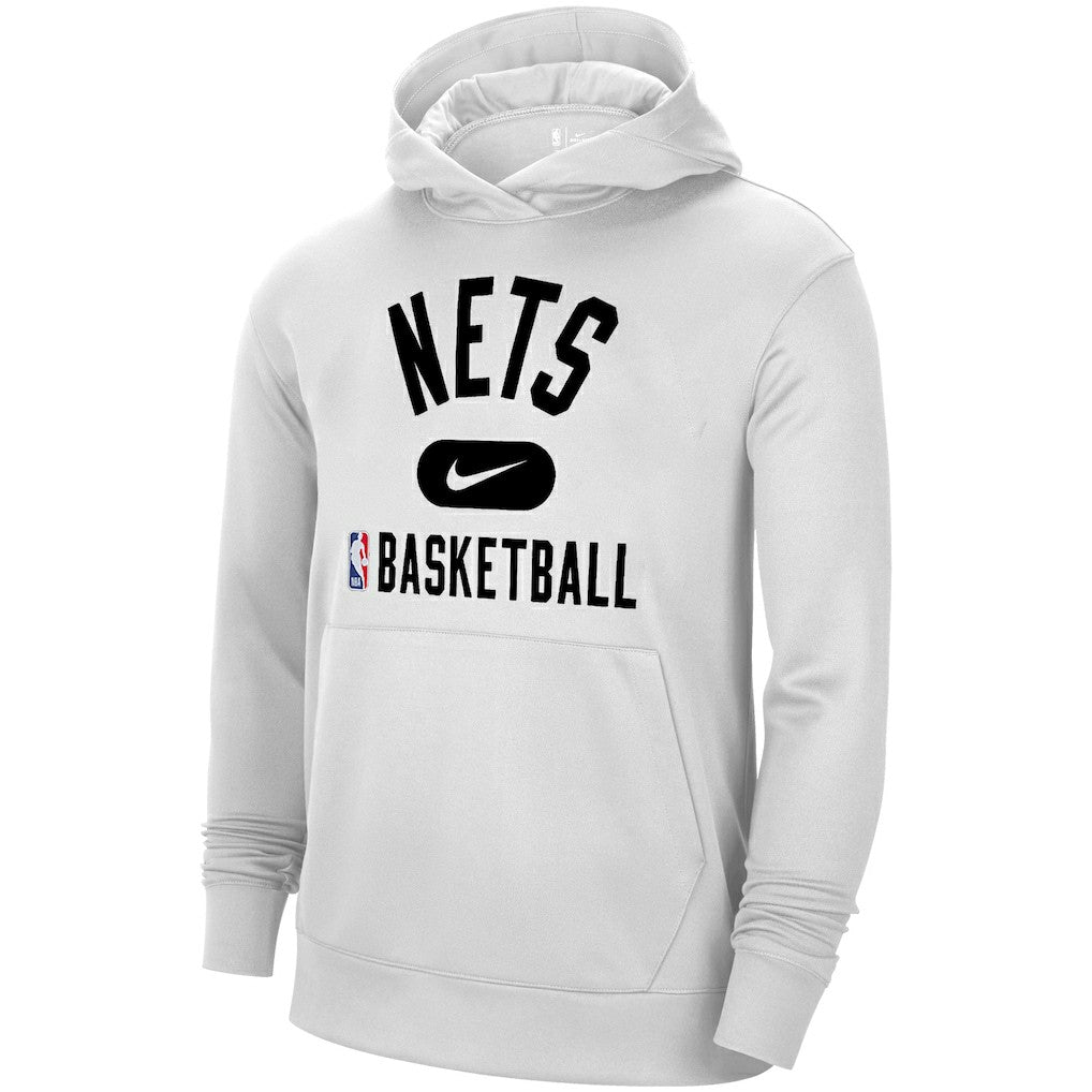 Brooklyn Nets 2021-2022 Spotlight On Court Performance Practice Pullover Hoodie White - NBA