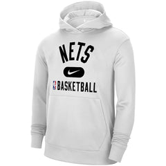 Brooklyn Nets 2021-2022 Spotlight On Court Performance Practice Pullover Hoodie White - NBA
