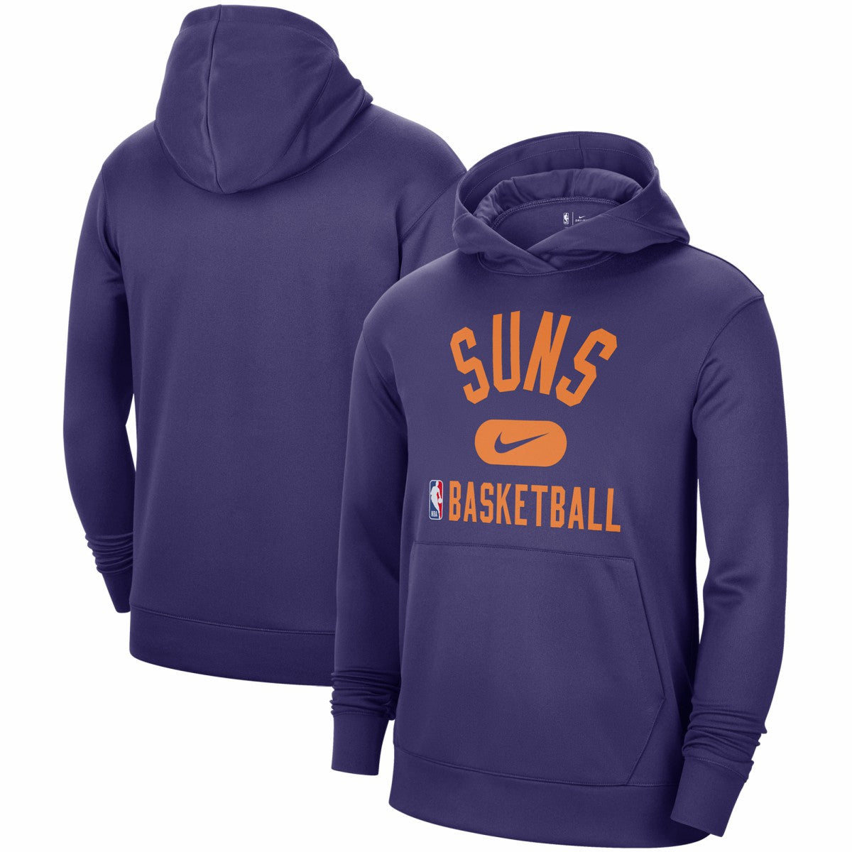 Phoenix Suns 2021-2022 Spotlight On Court Performance Practice Pullover Hoodie Purple - NBA