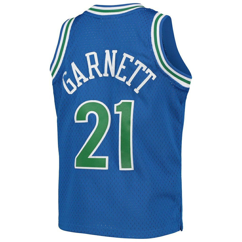 Kevin Garnett Minnesota Timberwolves Youth 1995-96 Hardwood Classics Swingman Jersey Blue - NBA
