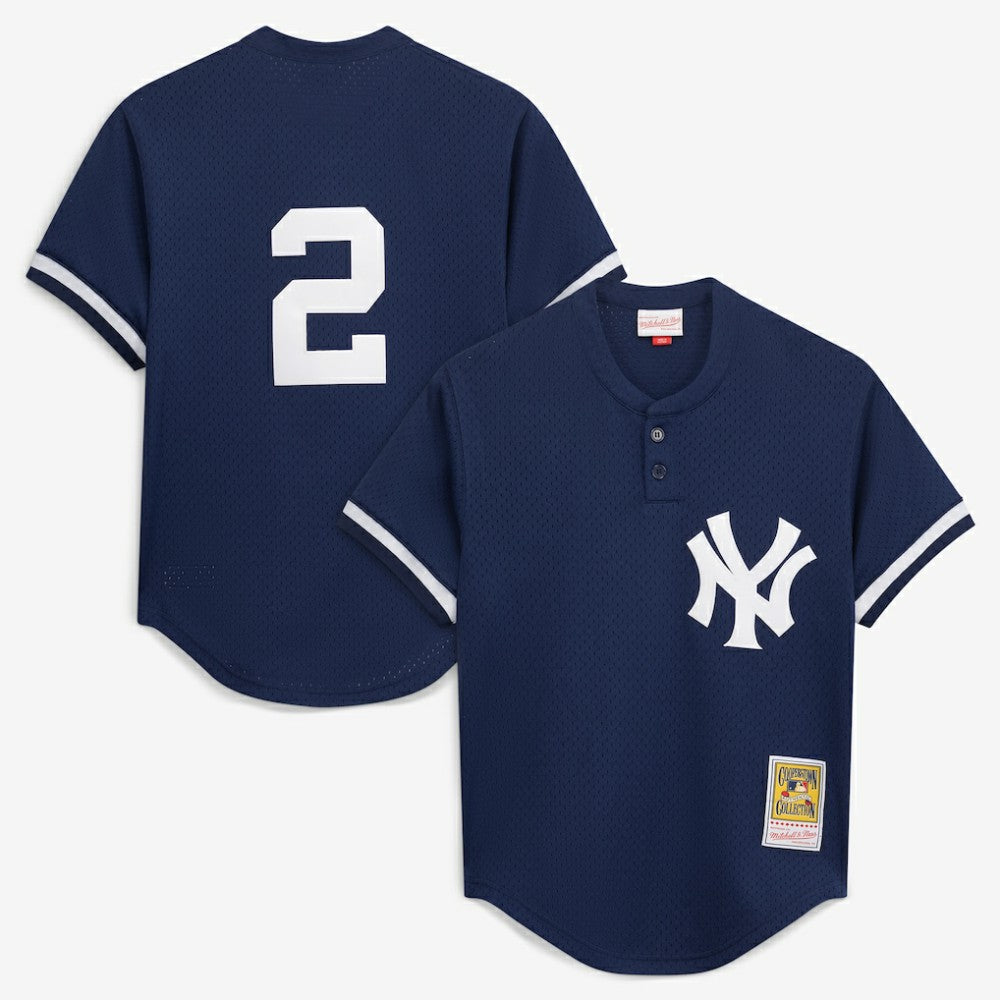 Derek Jeter New York Yankees Mitchell & Ness Authentic Batting Practice Jersey - MLB