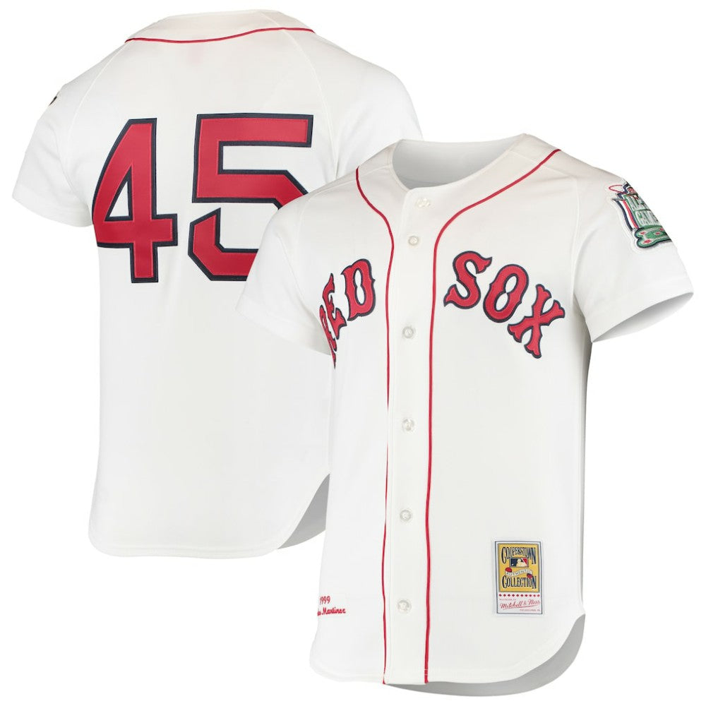 Pedro Martinez Boston Red Sox Mitchell & Ness 1999 Cooperstown Collection Home Authentic Jersey - MLB