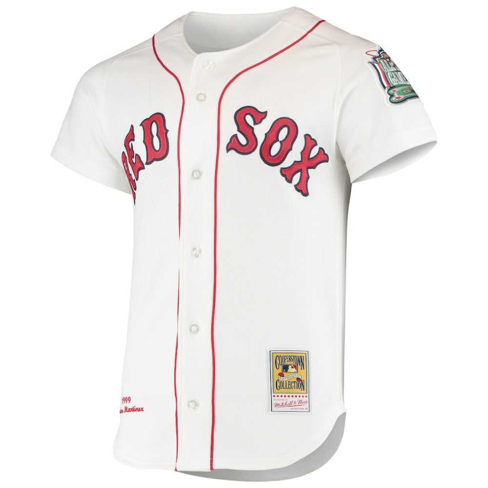 Pedro Martinez Boston Red Sox Mitchell & Ness 1999 Cooperstown Collection Home Authentic Jersey - MLB