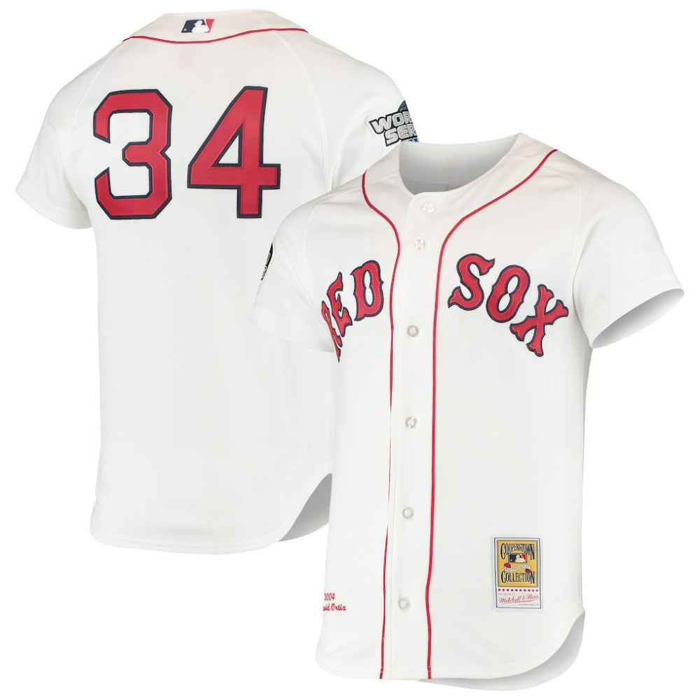 David Ortiz Boston Red Sox Mitchell & Ness 2004 Cooperstown Collection Home Authentic Jersey - MLB