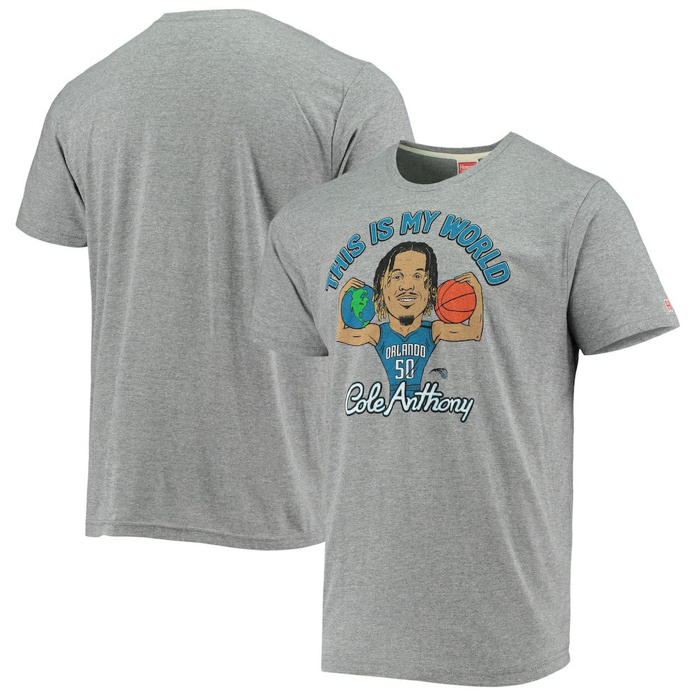 Cole Anthony Orlando Magic Homage Player Tri-Blend T-Shirt Gray - NBA
