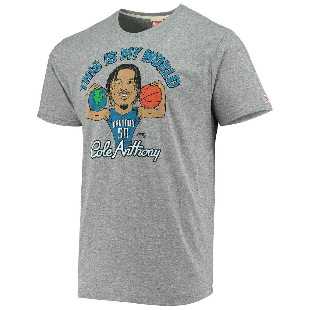 Cole Anthony Orlando Magic Homage Player Tri-Blend T-Shirt Gray - NBA