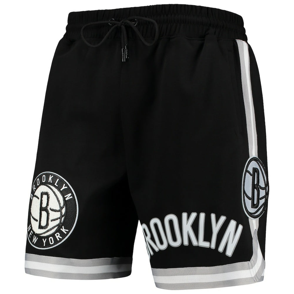 Brooklyn Nets Pro Standard Chenille Shorts Black - NBA