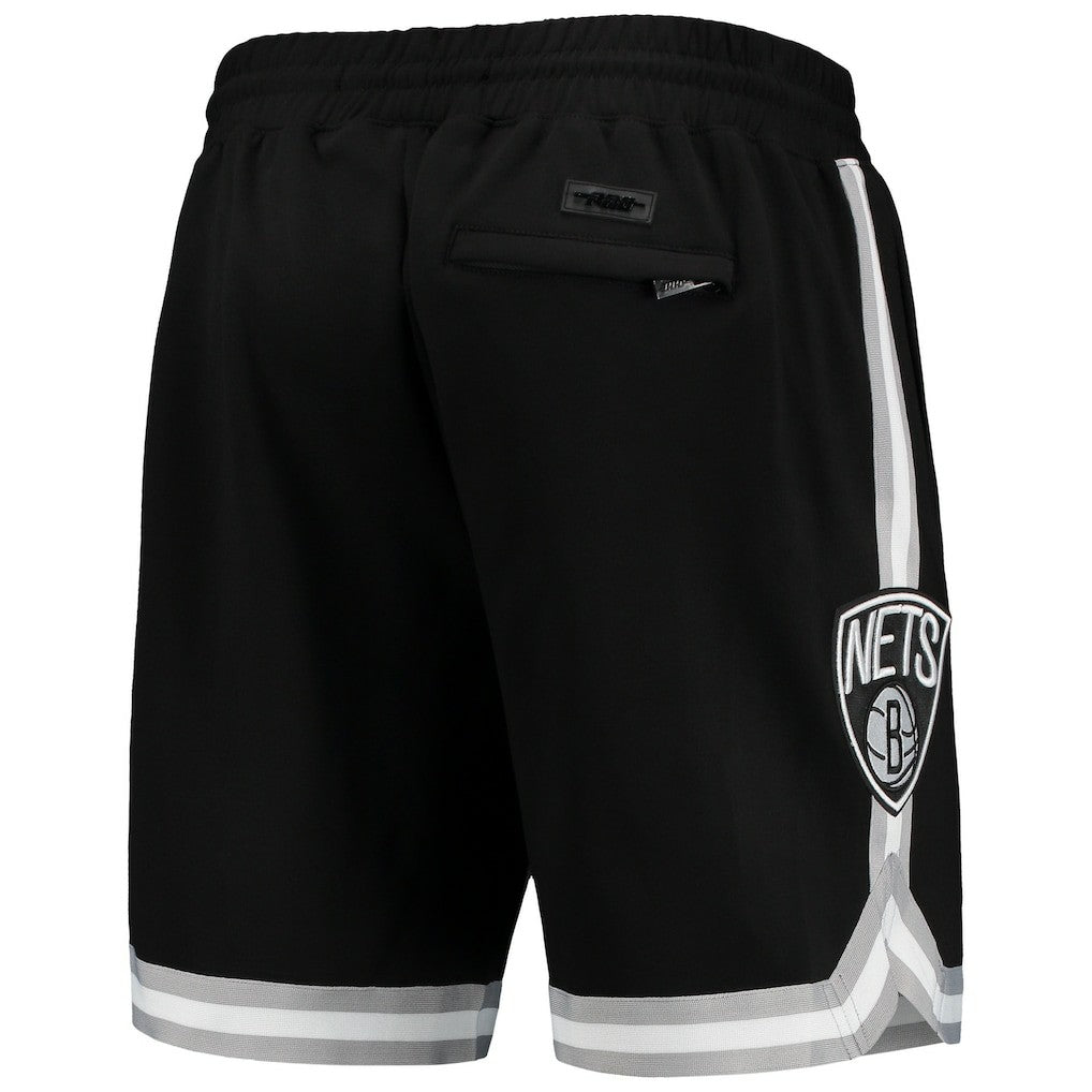 Brooklyn Nets Pro Standard Chenille Shorts Black - NBA