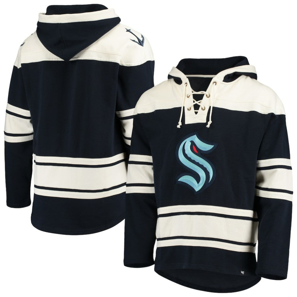 Seattle Kraken '47 Superior Lacer Hoodie - Navy - NHL