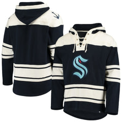 Seattle Kraken '47 Superior Lacer Hoodie - Navy - NHL