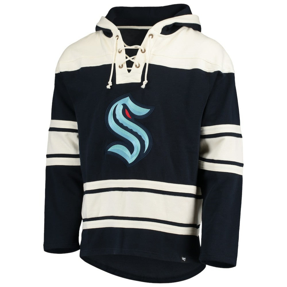 Seattle Kraken '47 Superior Lacer Hoodie - Navy - NHL