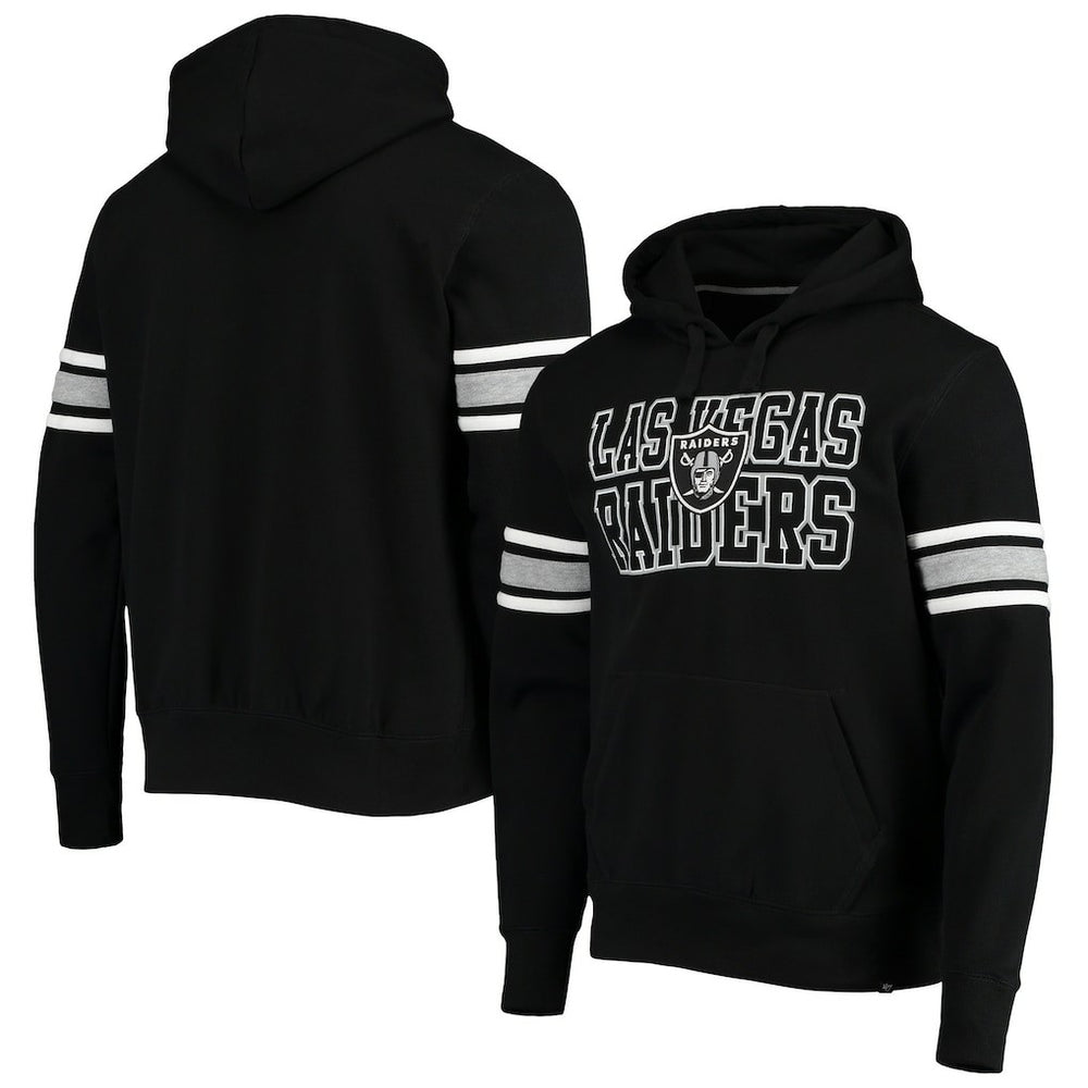 Las Vegas Raiders '47 Double Block Pullover Hoodie Black | 47 brand