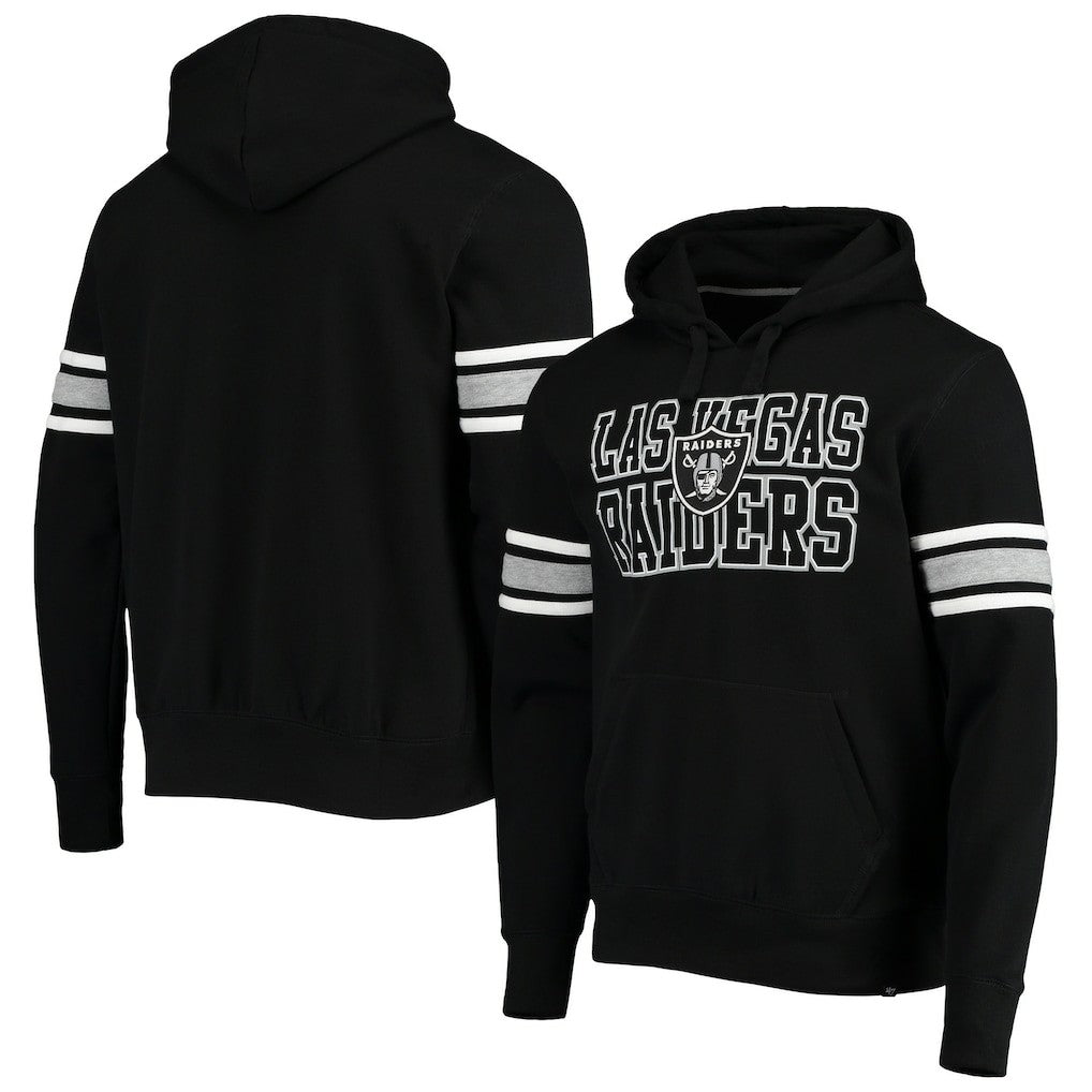 Las Vegas Raiders '47 Double Block Pullover Hoodie Black | 47 brand
