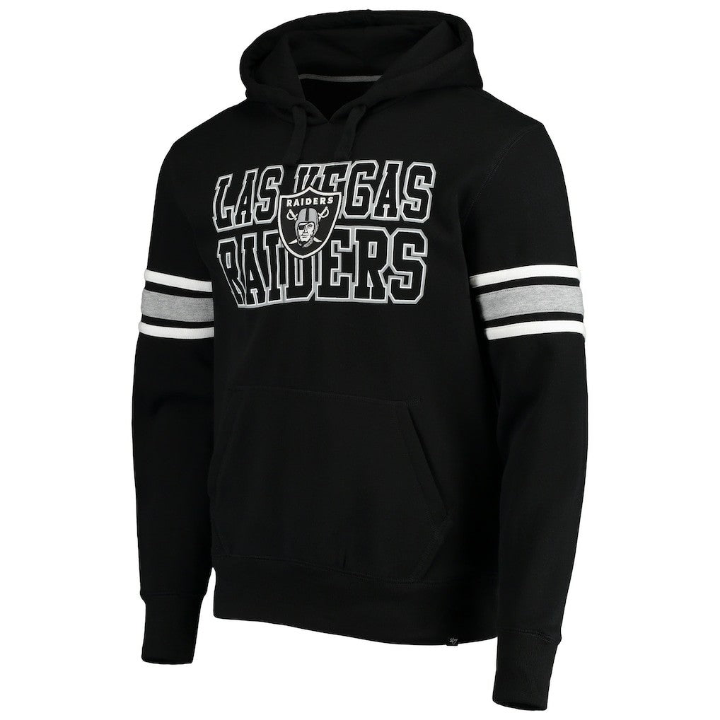 Las Vegas Raiders '47 Double Block Pullover Hoodie Black | 47 brand