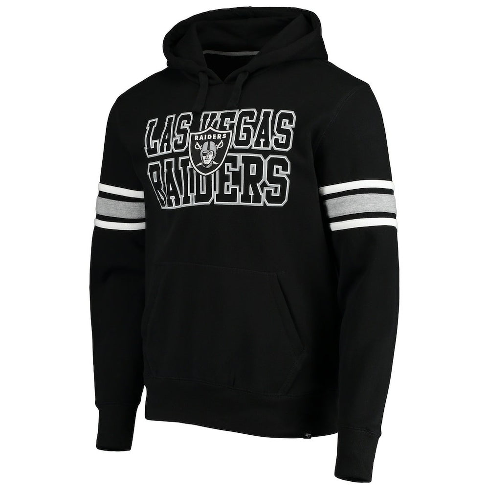 Las Vegas Raiders '47 Double Block Pullover Hoodie Black | 47 brand