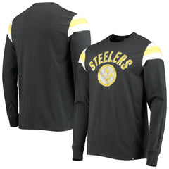 Pittsburgh Steelers '47 Franklin Rooted Long Sleeve T-Shirt Black | 47 brand