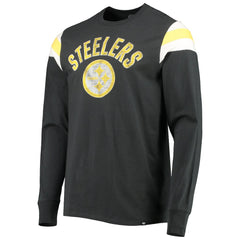 Pittsburgh Steelers '47 Franklin Rooted Long Sleeve T-Shirt Black | 47 brand