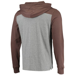 Cleveland Browns '47 Franklin Wooster Long Sleeve Hoodie T-Shirt Heathered Gray/Brown | 47 brand