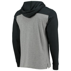 New Orleans Saints '47 Franklin Wooster Throwback Long Sleeve Hoodie T-Shirt Heathered Gray | 47 brand