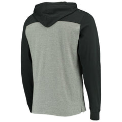 Pittsburgh Steelers '47 Franklin Wooster Throwback Long Sleeve Hoodie T-Shirt Heathered Gray | 47 brand