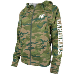 Arizona Cardinals New Era Women's Raglan Full-Zip Hoodie Camo | NFL