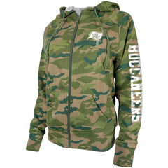 Tampa Bay Buccaneers New Era Women's Raglan Full-Zip Hoodie Camo | NFL