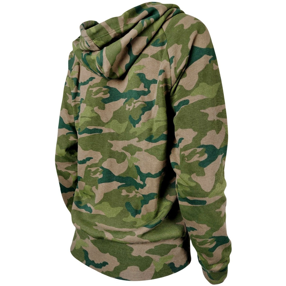 Tampa Bay Buccaneers New Era Women's Raglan Full-Zip Hoodie Camo | NFL