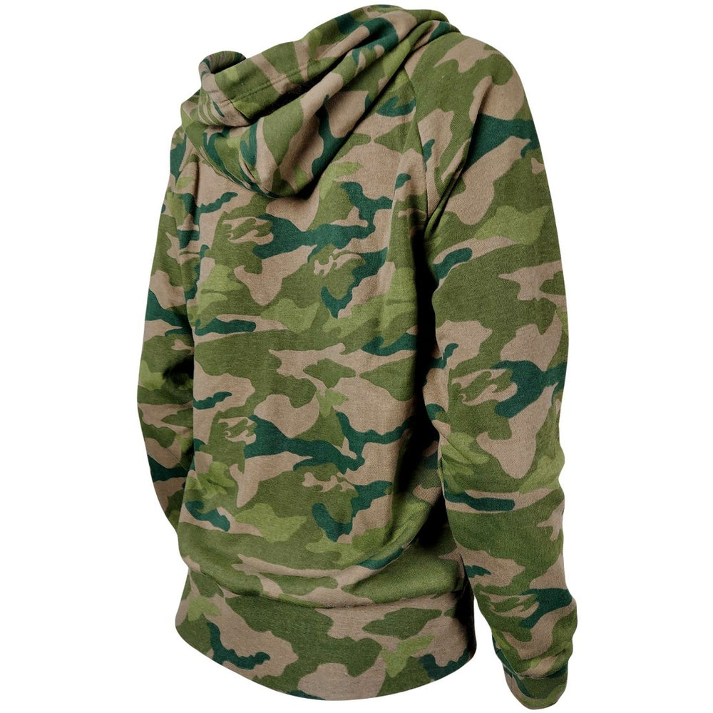 Tampa Bay Buccaneers New Era Women's Raglan Full-Zip Hoodie Camo | NFL