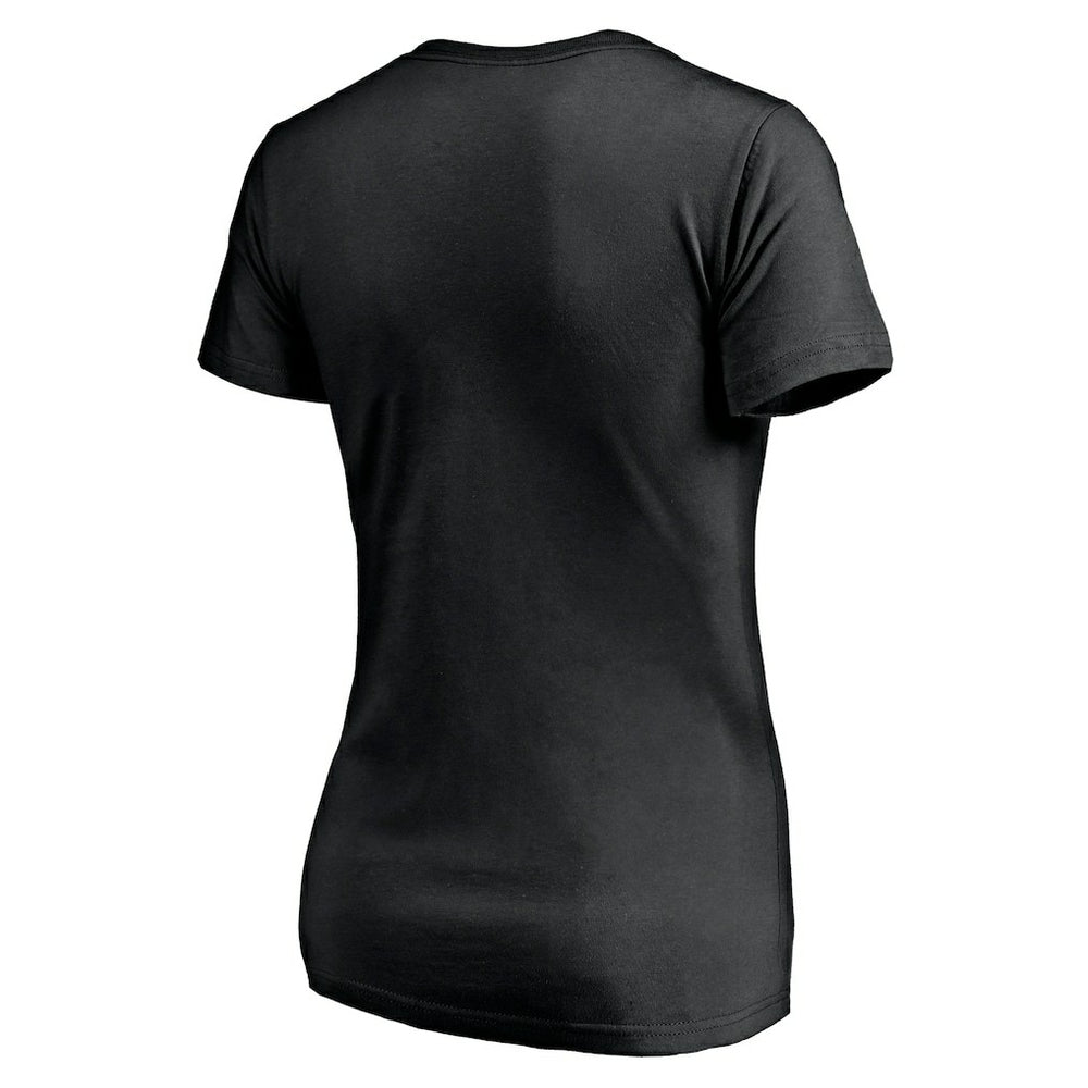 Brooklyn Nets Women's Mascot In Bounds V-Neck T-Shirt Black - NBA