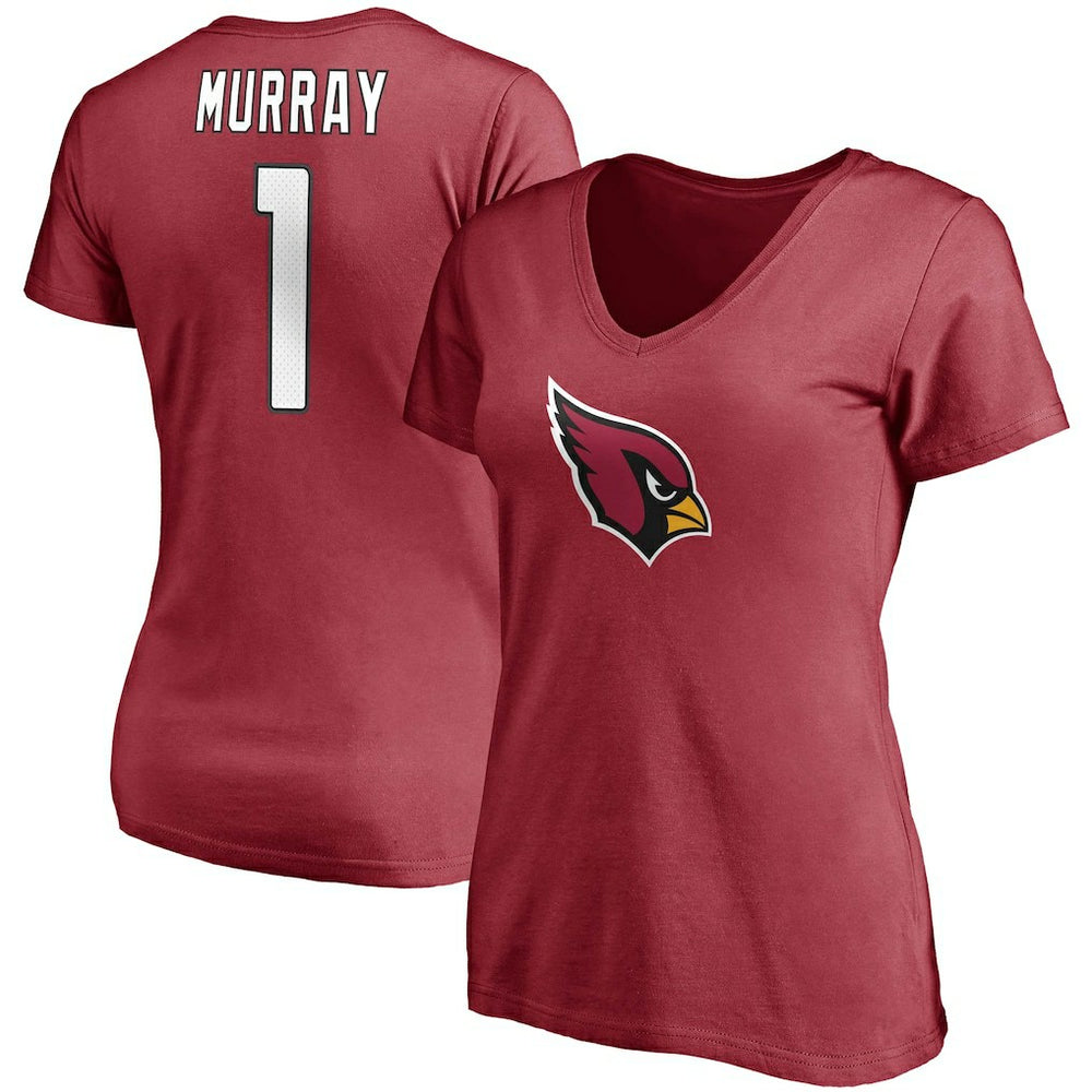 Kyler Murray Arizona Cardinals Women's Player Icon Name & Number V-Neck T-Shirt Cardinal | Fanatics