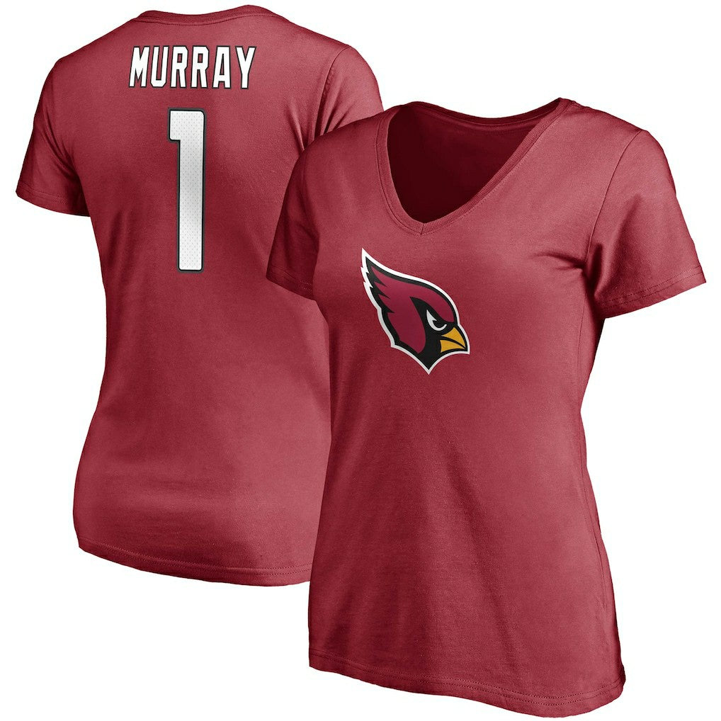 Kyler Murray Arizona Cardinals Women's Player Icon Name & Number V-Neck T-Shirt Cardinal | Fanatics