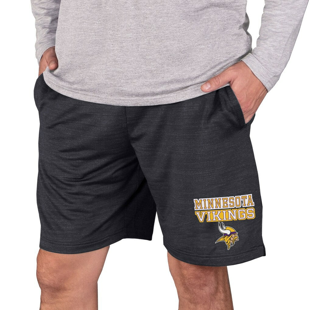Minnesota Vikings Concepts Sport Bullseye Knit Jam Shorts Charcoal | NFL