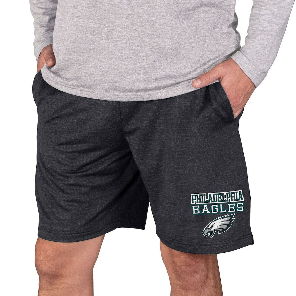 Philadelphia Eagles Concepts Sport Bullseye Knit Jam Shorts Charcoal | NFL