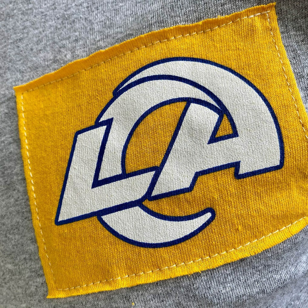 Los Angeles Rams Refried Apparel Sustainable Angle Long Sleeve T-Shirt Gray | NFL